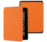 MOKASE Étui pour 7 Pouces Kindle Paperwhite (12e gén. 2024) & Kindle Colorsoft Signature Edition (Modèle: SA569B SA569P), Étui en Cuir Synthétique avec Réveil/Sommeil Auto pour 2024 E-Reader, Orange