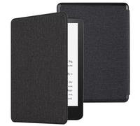 MOKASE Étui pour 7 Pouces Kindle Paperwhite (12e gén. 2024) & Kindle Colorsoft Signature Edition (Modèle: SA569B SA569P), Étui en Cuir Synthétique avec Réveil/Sommeil Auto pour 2024 E-Reader, Black