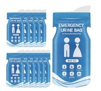 Mokaskaidj 12Pcs Sacs à Urines, 850ml Sacs d'Urine Jetables, Sacs Urinaires Jetables d'urgence pour Femmes Fommes Enfants, Pisse Debout Femme pour Le Camping Voyages Embouteillages Sac a Vomi Voiture