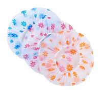 Mokassy 10 PièCes Bonnet de Douche éTanche Point Bain Couverture de Cheveux éLastique Chapeau de Bain Bonnet de Bain pour les Femmes Salle de Bain Chapeau de Douche RéUtilisable
