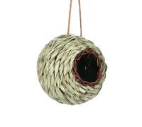 Mokassy 4 PièCes en Forme de Boule d'herbe TisséE Nid d'oiseaux éDucation de la Petite Enfance Fait à la Main Bricolage Tissage Maison D'Oiseau DéCor Horticole