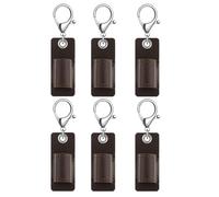Mokassy 6 PièCes Porte-Stylo en Cuir Portable Porte-Crayon en Cuir PU Porte-Crayon Protecteur de Poche Porte-Stylo Organisateur, Marron
