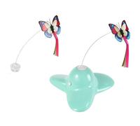 Mokassy C Papillon Activé par Le Mouvement Rotatif DrôLes Jouet de Puzzle Automatique Intelligent Interactif Flutter Bug Jouet pour Chat