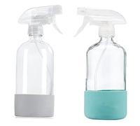 Mokassy Flacons Pulvérisateurs en Verre avec Manchon en Silicone pour Solutions de Nettoyage, Pulvérisateur D'