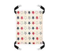 Mokassy Hamac Suspendu RéVersible pour Animaux de Compagnie Hamac de Cage pour Animaux de Compagnie Doux et Respirant avec Crochets MéTalliques Double Face pour Petits Chiens Lapins