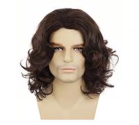 Mokassy Perruque Courte Bouclée pour, Perruque de Cosplay D'Halloween, Perruque de Costume D'Anime