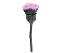 Mokassy Pinceau à PoussièRe à Ongles Rose Rose Pinceau Pinceau à RéCurer pour Pinceaux Nail Art (Noir)