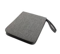 Mokassy Stylo Conteneur Sac Capacité Stylo Plume Trousse 24 Fentes Fermeture ÉClair Multifonctionnel Toile Support D'éCriture Fournitures Gris