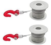 Mokassy Tambour de Roue de Treuil Servo de Vitesse de Direction 2 PièCes SéRies 25T pour Voiture sur 1/10 RC TRX4 Axial SCX10 90046 D90 D110