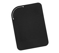 Mokassy Tapis de Voyage RéSistant à la Chaleur en Silicone Noir, Coussin Anti-Chaleur pour Lisseurs, Fers à Friser, Fers Plats et Autres Outils de Coiffage à Chaud