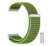 MokaZii 20mm Bracelet pour Garmin Approach J1/Forerunner 570 42mm/165/165 Music/Vivoactive 6/5/Approach S44, Nylon Tressés Réglable, Homme Femme Bandes Montre Loop pour Garmin Venu Sq 2 - Vert