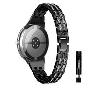 MokaZii Bracelet Compatible avec Google Pixel Watch 4/3 41mm, Metal Diamond Women Strap, Rhinestone Sparkling Remplacement Femme pour Google Pixel Watch 4/3/2/1 - Noir