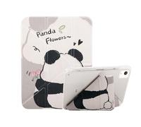 MokaZii Panda Coque pour iPad Pro 11" M2/M1 (2022/2021/2020), iPad Pro 11" 4/3/2ème Génération, Kawaii Coque Enfants et Femmes, Origami Y Fold Étui Réveil/Sommeil Auto - Motif Panda 1