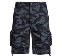 MOKBAY Bermudas Homme Mes Commandes Sport Été Militaire Course Tactique de Travail Noir Short Travail de Sécurité avec Poche Musculation Camouflage Pantalon Court Homme Noir 34
