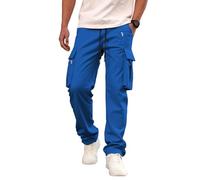 MOKBAY Cargo Homme, Chantier Classique Pantalon de Travail Homme, Chasse Cargo Militaire Randonnée Trekking Slim Travail Peche Treillis Regular Pantalon VTT, XL