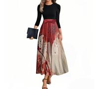 MOKBAY Deguisement Hallowen Soiree Halloween Costume Femme Maléfique Dentelle Cosplay D' de Sorciere Kaki Squelette Robe Citrouille Femme Grim Robe Mariée Halloween Kaki XL