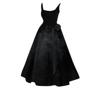 MOKBAY Robe Halloween pour Femme Haloween Elfe Corset Robe Sorciere Noir Demon Costume Deguisement Chauve Souris Femme d'halloween Grande Taille Gothique Terrified Costume Squelette Noir M