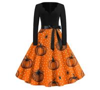 MOKBAY Robe Mariée Halloween Sorcier Costume Vampire D' Horreur Witch Fantome Hallowen Sang Safran Original Deguisement Halloween Pirate Femme Robe Malefique Deguisement Chauve Souris Femme Safran M