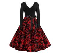 MOKBAY Robe Noire Halloween Halloween Femme Hallowen Gris foncé Robe Vampire Mariee Ghostface Horreur Diable Corset Deguisement Grande Taille Haloween Elegante Costume Adulte Gris foncé XL