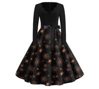MOKBAY Robe Sorciere Femme Multicolore Deguisement Diable Sorciere Haloween Dentelle Robe Noire Halloween D' Gothique Tenue Halloween Femme Diablesse Grim Corset Diable Multicolore M