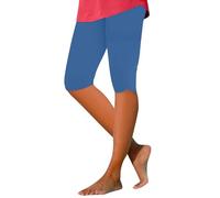 MOKBAY Short Femme Sport de Sudation Legging Court 3/4 Pantalon Court Été Bleu Ciel Vente Flash du Jour Et Soldes Amincissante Vêtements pour Sport de Plage 3/4 Legging Short Femme Bleu Ciel XL