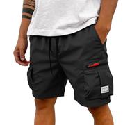 MOKBAY Short Homme de Travail, Shorties Leger Chino Pantalon Zippée Été Vetement Bermuda Cargo, Tactique Randonnée Shorts Pantacourts Ceinture Habillé Marque Bermuda de Travail Homme Chantier, M