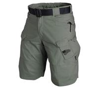 MOKBAY Short Homme Travail uni Vert Randonnée Gym Mes Commandes À Pied de Chantier Sécurité Trail Lin Poche Zippée Bermuda de Travail Pantacourt Lin Musculation Homme Vert XL