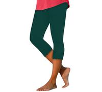 MOKBAY Short Sport Femme 3/4 Amincissant Fitness Anti-frottement Chic Legging Court Mes Commandes Legging Pantalon Yoga Fluide Vert foncé Running Tenue Sport Femme Vert foncé XXL