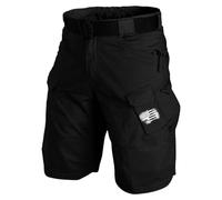 MOKBAY uni Bermuda Homme Blanc Noir de Travail Tactique Poche zippée Shorts Et Bermudas Long uni Travail 3XL Musculation Short Homme Grande Taille Mes Commandes Noir L