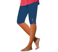 MOKBAY Vente en Ligne Legging Femme 3/4 Yoga Chic Legging Push Up Vêtements Short Cycliste Fitness Bleu Marine Taille Elastique de Danse Pantalon Fluide Femme Taille Elastique Bleu Marine XXL