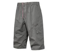 MOKBAY Ventes Flash du Jour Vêtements Homme Pantacourt Lin de Chantier Short Short Tactique Vert armée Poche Zippée 3/4 Running Lin uni Cargo Bermuda de Travail Homme Vert armée XL