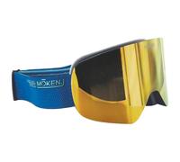 Moken Vision - One Blue Gold Orange Flash Gold + Pink Revo Orange Red - Masque de Ski