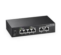MokerLink 10G Easy Web Managed Switch, 4x2.5G, 2x10G RJ-45 Base-T Ports, Support LACP/VLAN/QOS/IGMP, commutateur réseau métal administrable Web Fanless