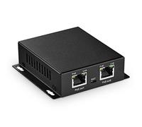 MokerLink 3 Ports Gigabit PoE Passthrough Switch, IEEE 802.3af/at/BT PoE Repeater 60W, Hi-PoE 90W, 100/1000Mbps, 1 PoE in 2 PoE Out, Wall Mount, PoE Extender/Injector/Network Extender Three in One