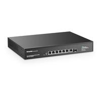 MokerLink 8 Port 10 Gigabit PoE Web Managed Switch with 10G SFP+, 7 Port PoE++ IEEE802.3af/at/BT 260W, Managed Rack Mount Network Switch