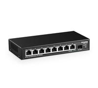 MokerLink 8 Port 2.5Gigabit Ethernet Switch with 10G SFP Slot, 8 x 2.5G Base-T Ports kompatibel mit 10/100/1000Mbps, Metal Unmanaged Fanless Small Network Switch