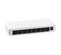 MokerLink 8 Port Gigabit Unmanaged Ethernet Switch, 8 x 100/1000Mbps Ports, Home Office Network Hub Splitter, Plastique Desktop & Wandmontage Network Switch
