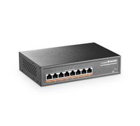 MokerLink 8 Port PoE Gigabit Managed Switch, 8x100/1000Mbps PoE+ Port, IEEE802.3af/at, 120W Power Supply, L2 Smart Web Managed, Fanless Metal Ethernet Switch