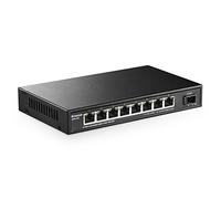 MokerLink 8 Ports 2.5G Ethernet Switch avec SFP 10g, 8 Ports Base-t 2.5G compatibles 10/100/1000Mbps, Commutateur réseau sans Ventilateur métallique Non géré