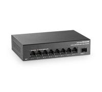 MokerLink Commutateur Ethernet 8 ports 2,5 G avec fente SFP+ 10 G, 8 ports Base-T 2,5 G compatibles avec 100/1000 Mbps, taille mini, commutateur réseau multigigabit sans ventilateur en métal non géré