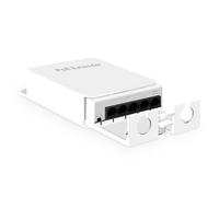 MokerLink Commutateur/extendeur PoE 5 Ports pour extérieur, IEEE 802.3 AF/at/BT PoE 90 W, 10/100 Mbps, 1 PoE en 4 PoE, commutateur passthrough étanche PoE