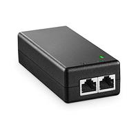 MokerLink Injecteur PoE 2,5 Gigabit, 802.3af/at 30 W, Ethernet 2,5 G/1G/100 M, Plug & Play, adaptateur non PoE vers PoE, distance jusqu'à 100 mètres