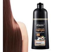 MOKERU Professional Argan Oil Hair Dye Color Shampoo 500 ML: Instant Acting Fast Act Long Lasting Hair Color Shampoo Magic Hair Dye Shampoo Colors Hair In Minutes-Long Lasting