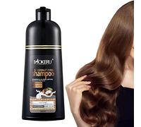 MOKERU Professional Argan Oil Hair Dye Color Shampoo 500 ML: Instant Acting Fast Act Long Lasting Hair Color Shampoo Magic Hair Dye Shampoo Colors Hair In Minutes-Long Lasting