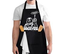 MOKIDO Star Wars - Grand tablier pour homme - 95 cm - Avec 2 poches - Amusant - Pour la cuisine, le barbecue, le barbecue - Imperméable - Pour la cuisine, la pâtisserie, le barbecue