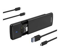MOKiN M.2 NVMe SATA SSD Enclosure Reader Tool-Free, NVMe to USB 3.2 Gen 2 10Gbps NVMe PCIe and 6Gbps SATA, External Enclosure Thunderbolt Support UASP Trim for SSD Size 2230/2242/2260/2280