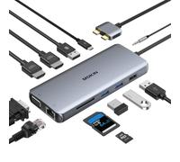 MOKiN MacBook Docking Station Dual Monitor, 12 in 2 MacBook Pro Adapter