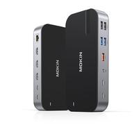 MOKiN Station d'accueil USB C 3 HDMI, 16 en 1 pour Ordinateur Portable, Deux écrans, avec USB A/C 3.1, USB 3.0/2.0, 100 W PD, Ethernet, Audio et Microphone, SD et MicroSD pour Lenovo MacBook