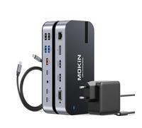 MOKiN Station d'accueil USB C Docking Double Moniteur avec Adaptateur 65W