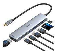 MOKiN USB C HUB vers 4K HDMI Hub adaptateur Station d'accueil USB 3.0 5Gbps SD/Micro SD PD 100W pour MacBook Pro/Air accessoires pour ordinateur portable - Type 7 in 1 4K60Hz